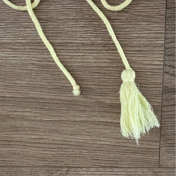 Free People Cruel Intensions Mini‎ Dress Lemon FLAW - Picture 9 of 9